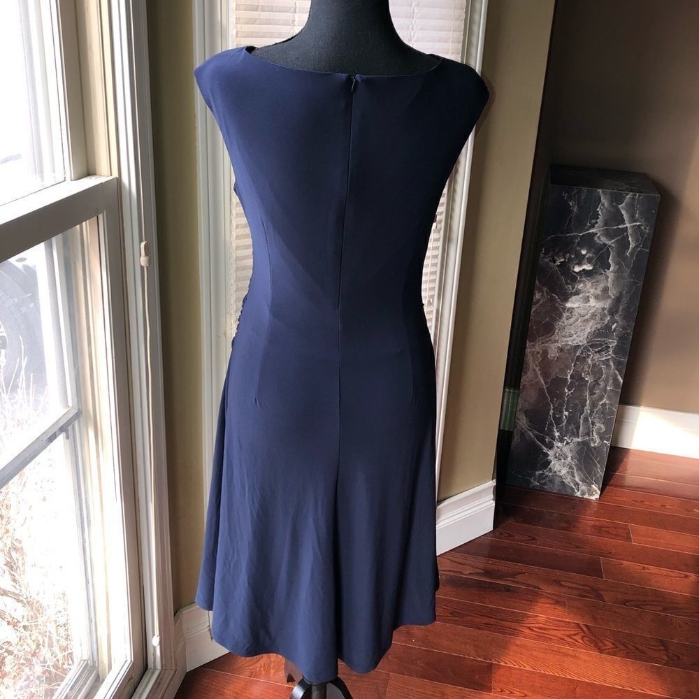 Evan Picone Dress with Ruched front - Picture 2 of 4